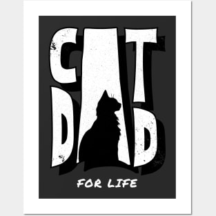 Cat Dad Posters and Art